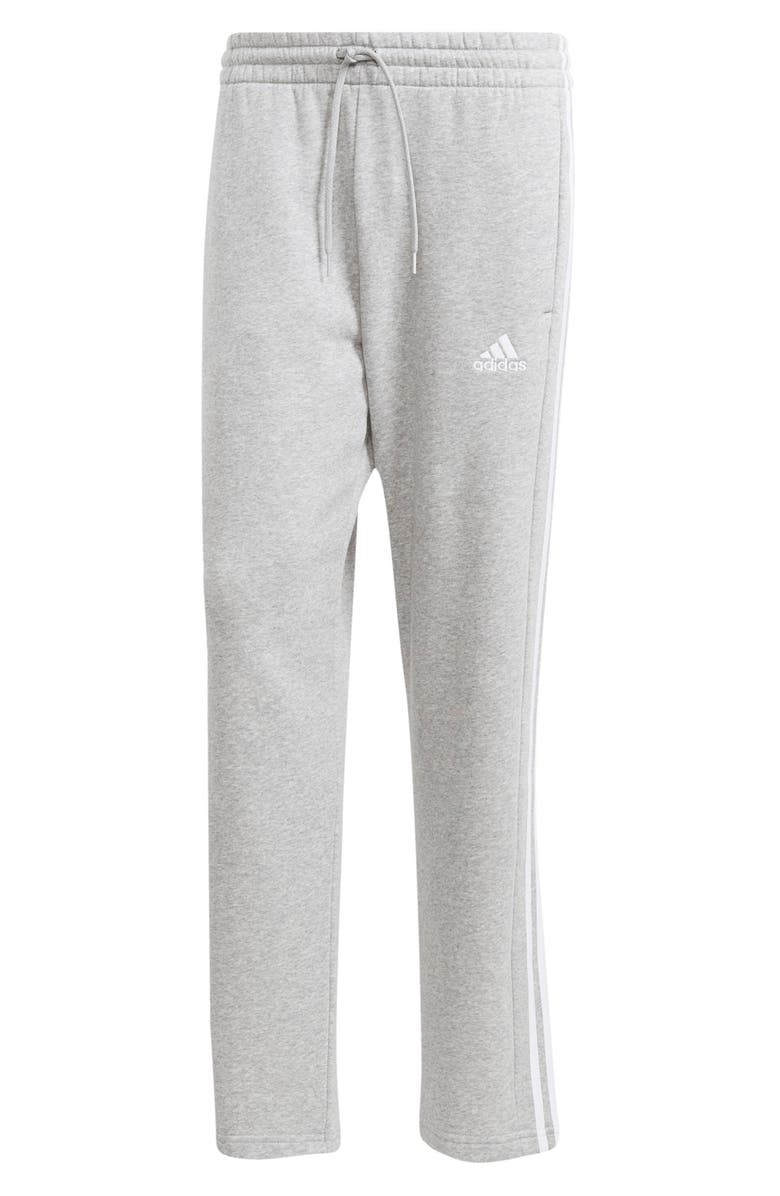 adidas Essentials 3-Stripes Fleece Sweatpants, Alternate, color,