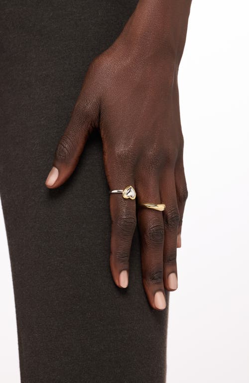 Ana Luisa Camelia Heart Ring In Multi