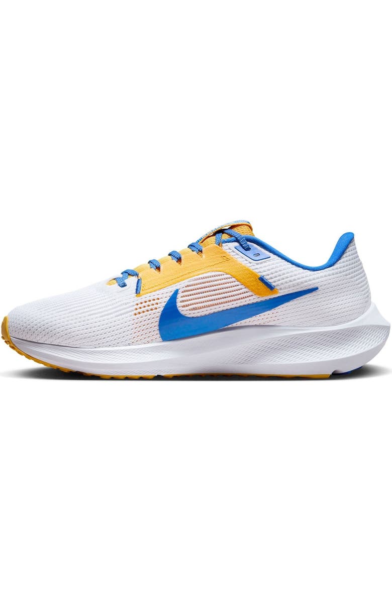 Nike Unisex Nike White UCLA Bruins Zoom Pegasus 40 Running Shoe, Alternate, color, White
