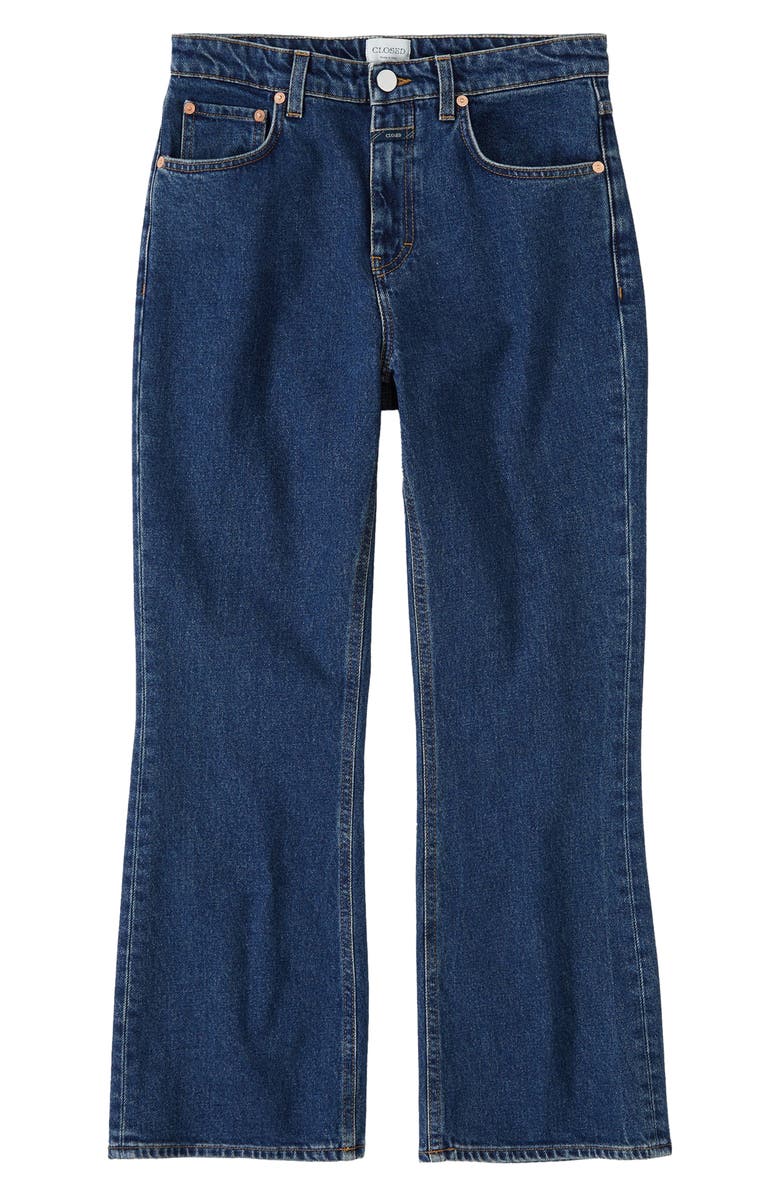 Closed Hi-Sun High Waist Ankle Flare Jeans, Alternate, color, Dark Blue