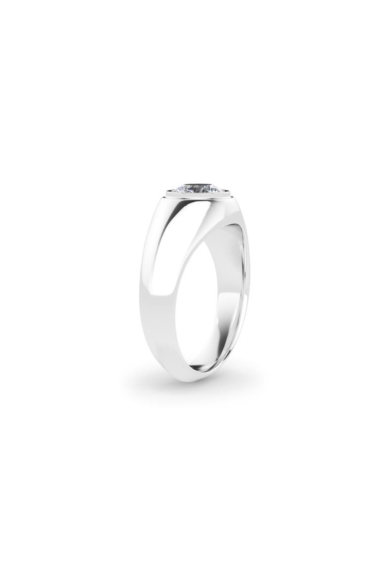 Men's Round Brilliant Lab Created Diamond Ring, Alternate, color, 18K WHITE GOLD