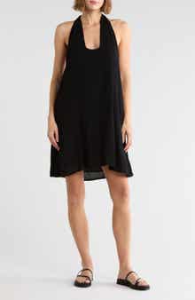 Halter Neck Open Back Cover-Up Dress
