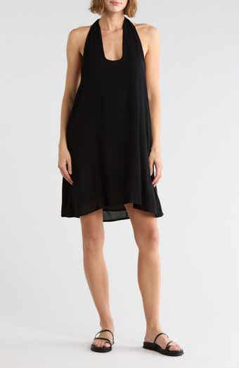 Halter Neck Open Back Cover-Up Dress