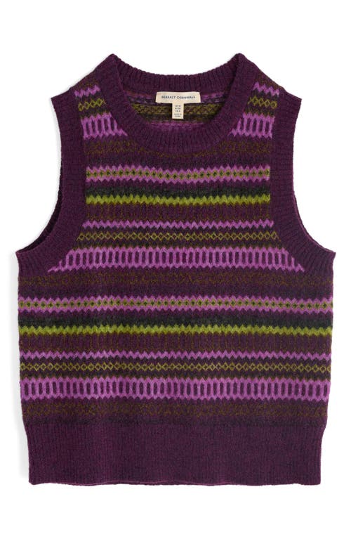 Seasalt Cornwall Annik Fair Isle Wool & Mohair Blend Sweater Vest In Multi
