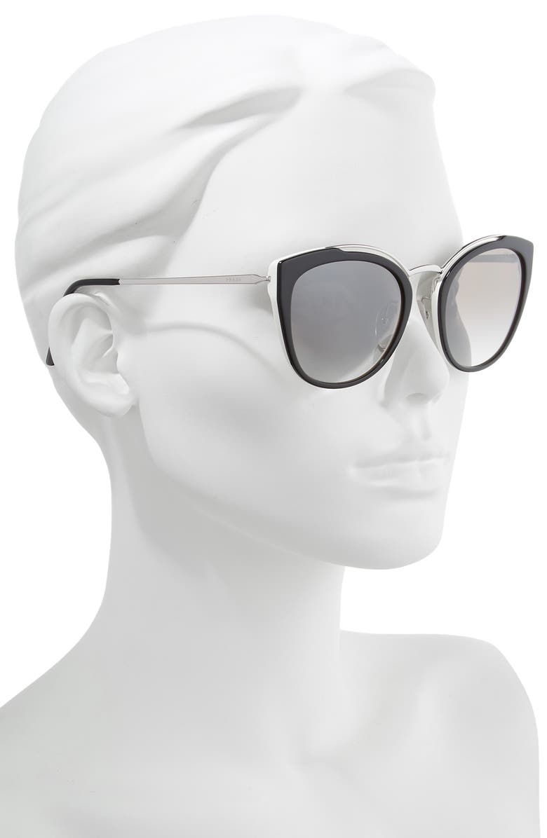 Prada 54mm Gradient Cat Eye Sunglasses, Alternate, color, 