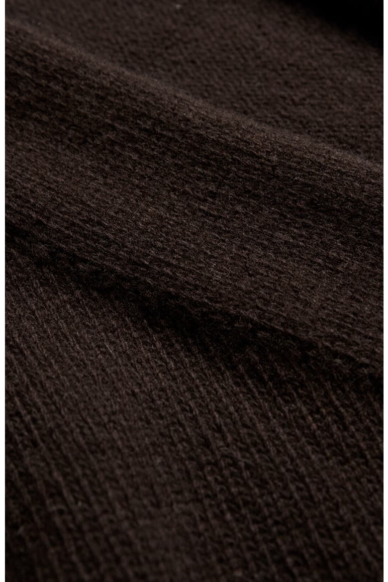 Long Sleeve Cocoon Cardigan, Alternate, color, Chocolate