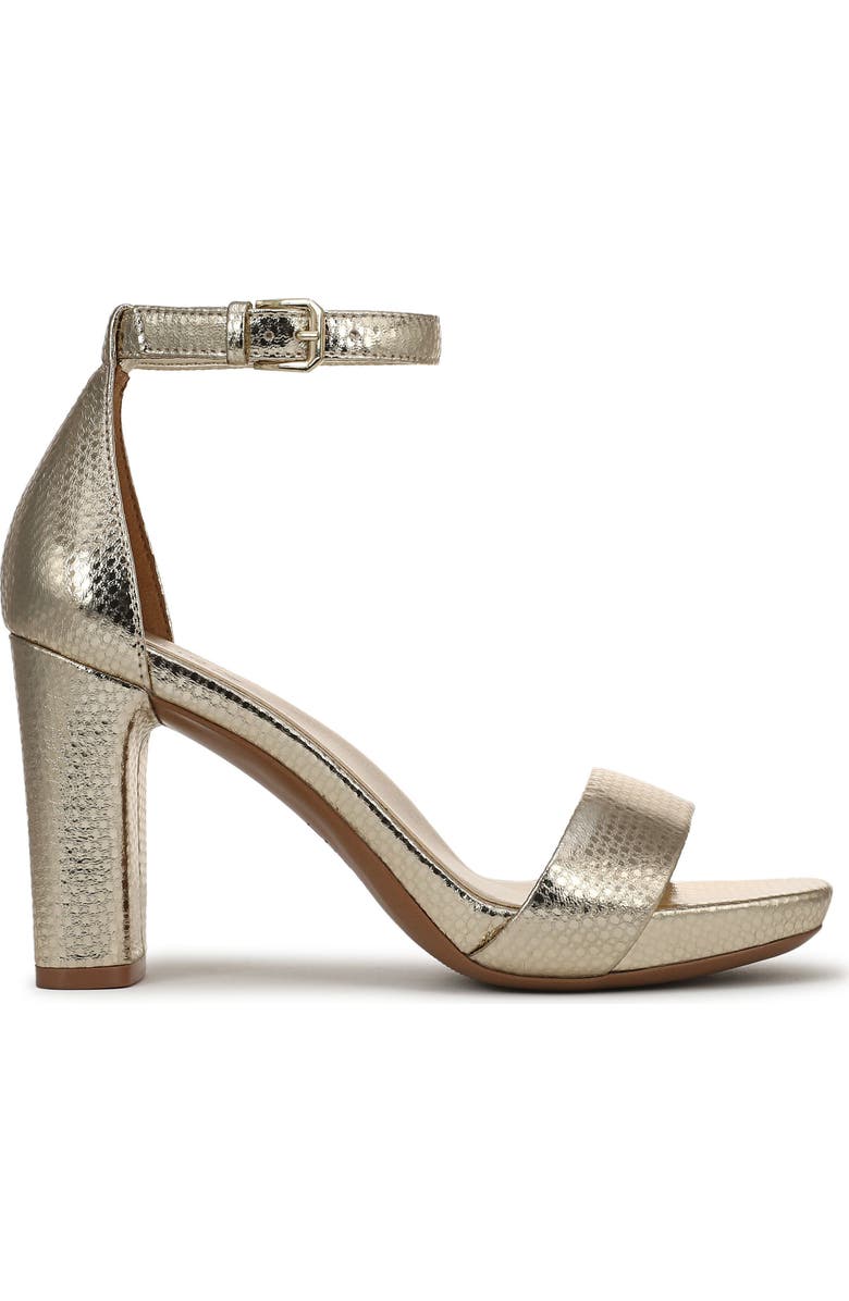 Naturalizer Joy Ankle Strap Sandal, Alternate, color, Light Gold