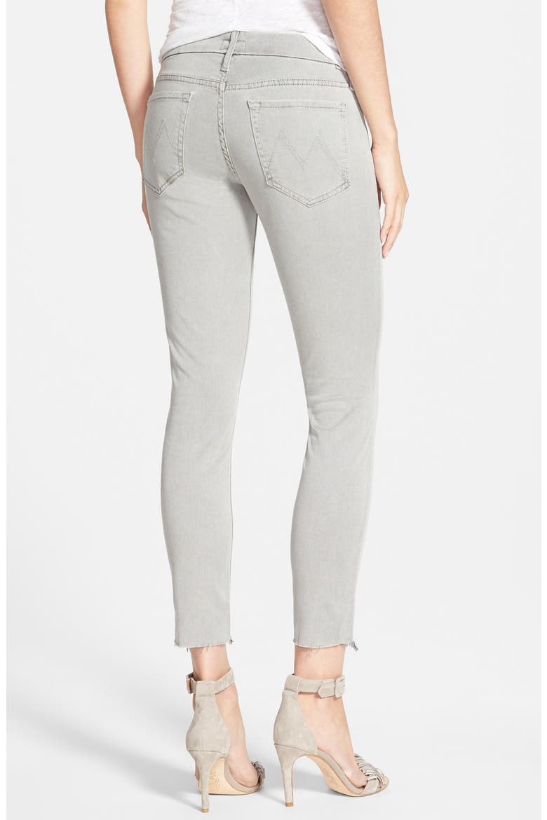 'The Looker' Frayed Ankle Skinny Jeans, Alternate, color, A RUN IN THE PARK
