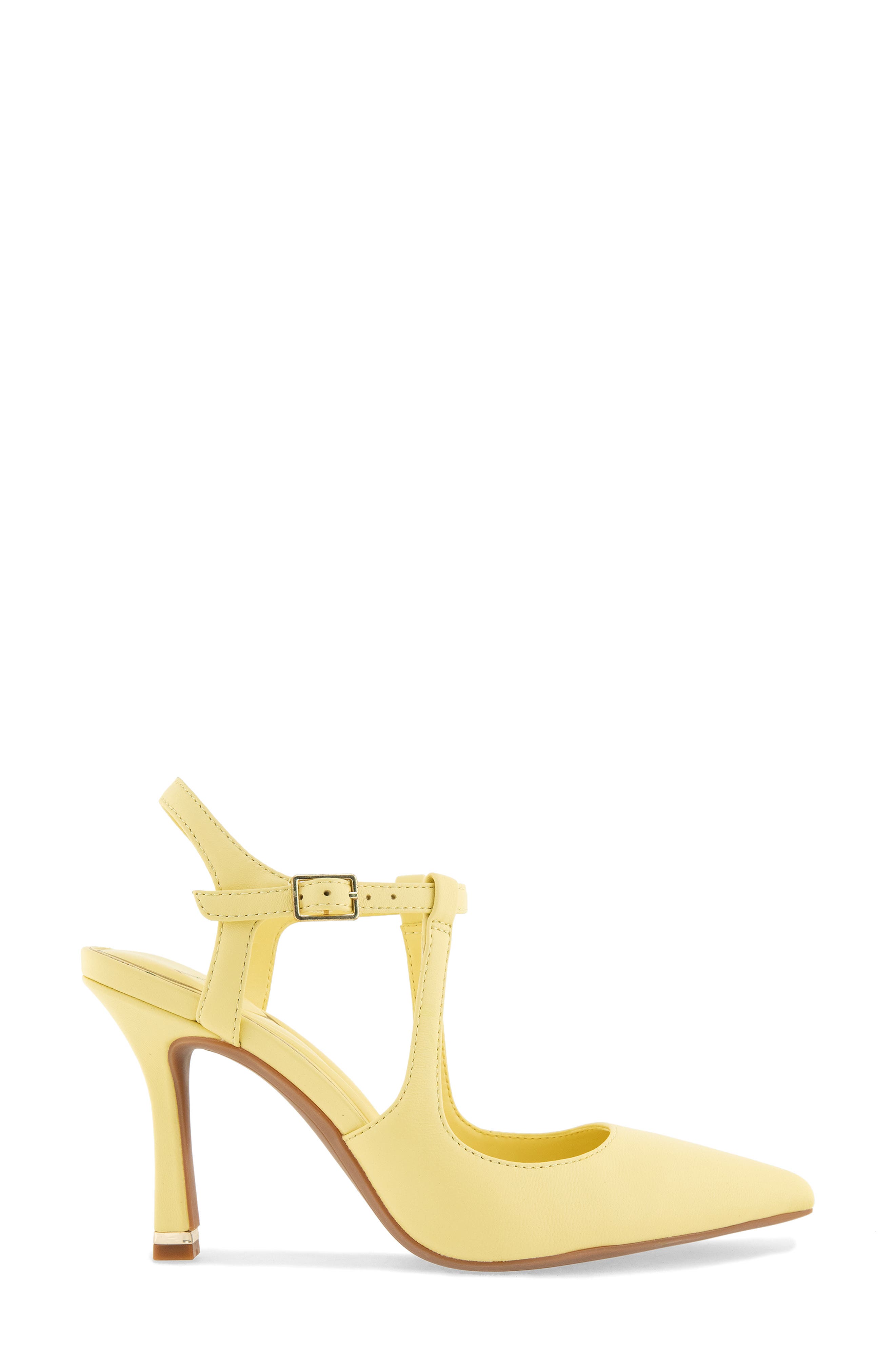 Romi Ankle Strap Pointed Toe Pump, Alternate, color, BUTTER YELLOW