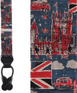 Trafalgar Kensinton Classic Silk Novelty Button End Suspenders