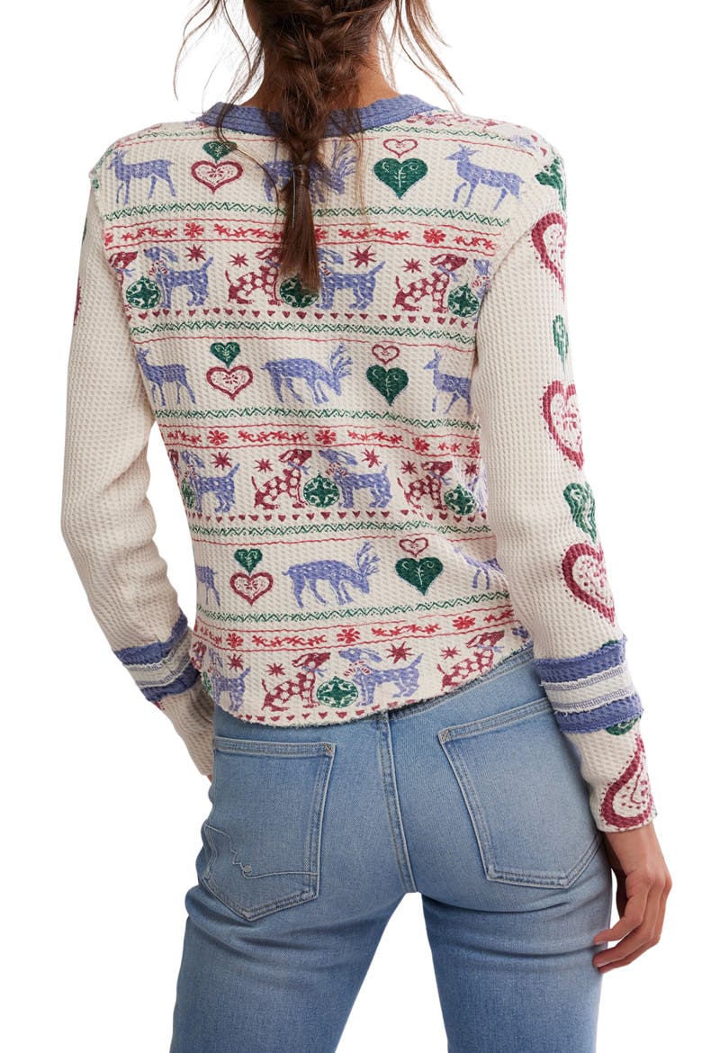 Blissful Layering Long Sleeve T-Shirt, Alternate, color, SNOWDROP COMBO