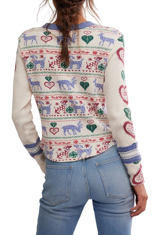 Free People Blissful Layering Long Sleeve T-shirt In White