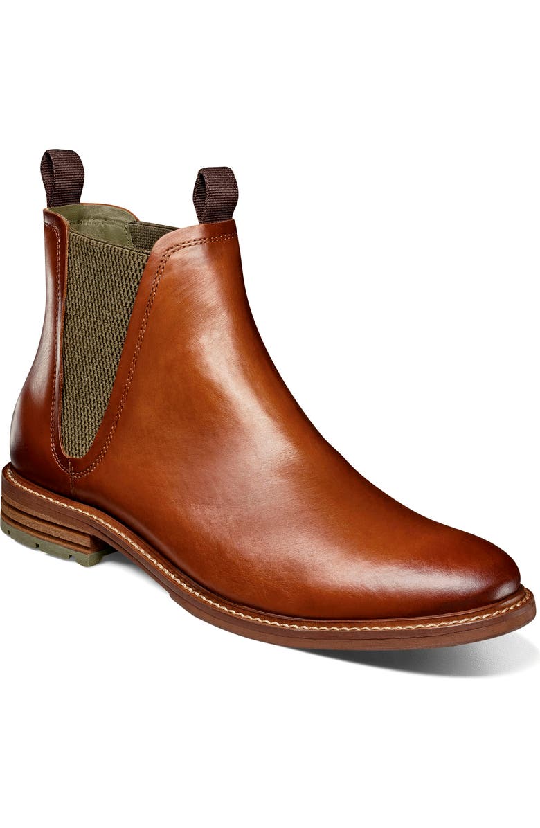 Stacy Adams Isaacson Chelsea Boot, Main, color, Cognac
