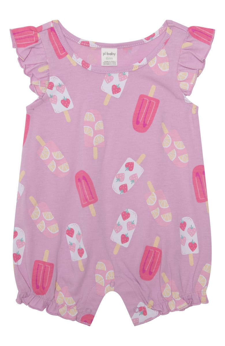 PL Baby by Petit Lem Assorted 3-Pack Popsicle Rompers, Alternate, color, Popsicle