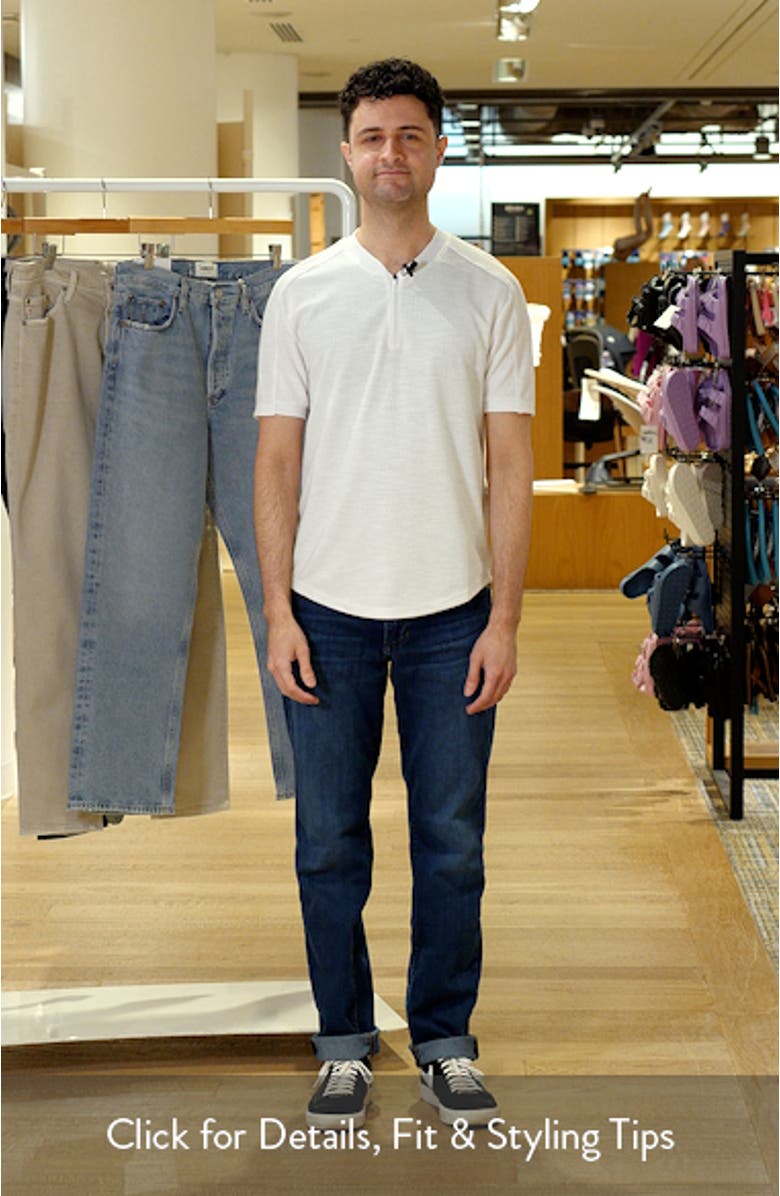 Mason Slim Fit Textured Zip T-Shirt, sales video thumbnail