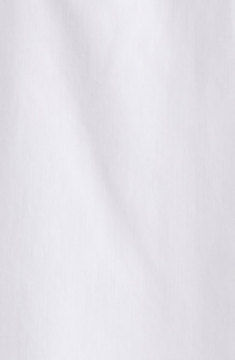 Givenchy Dripping Cutout Logo Short Sleeve Cotton Button-Up Shirt, Alternate, color, White