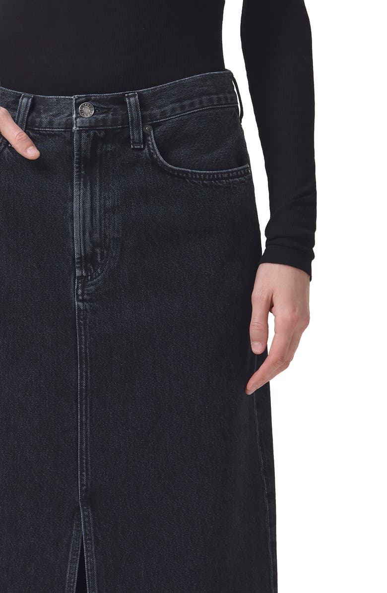 AGOLDE Leif Longline Denim Skirt, Alternate, color, 