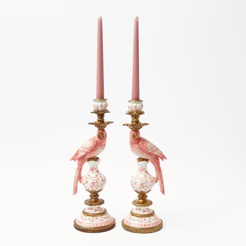 Parrot Candle Holders (Pair)