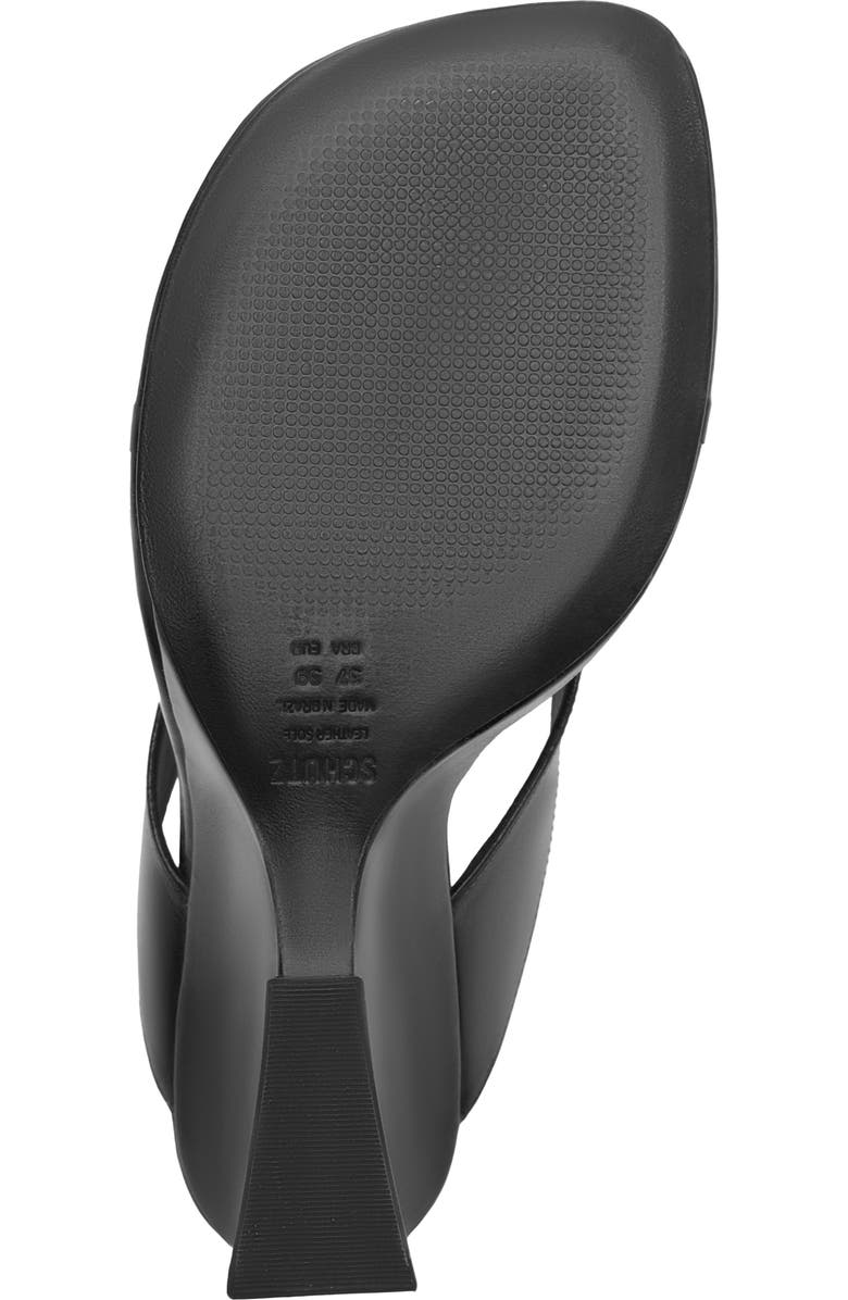 Schutz Maya Wedge Sandal, Alternate, color, Black