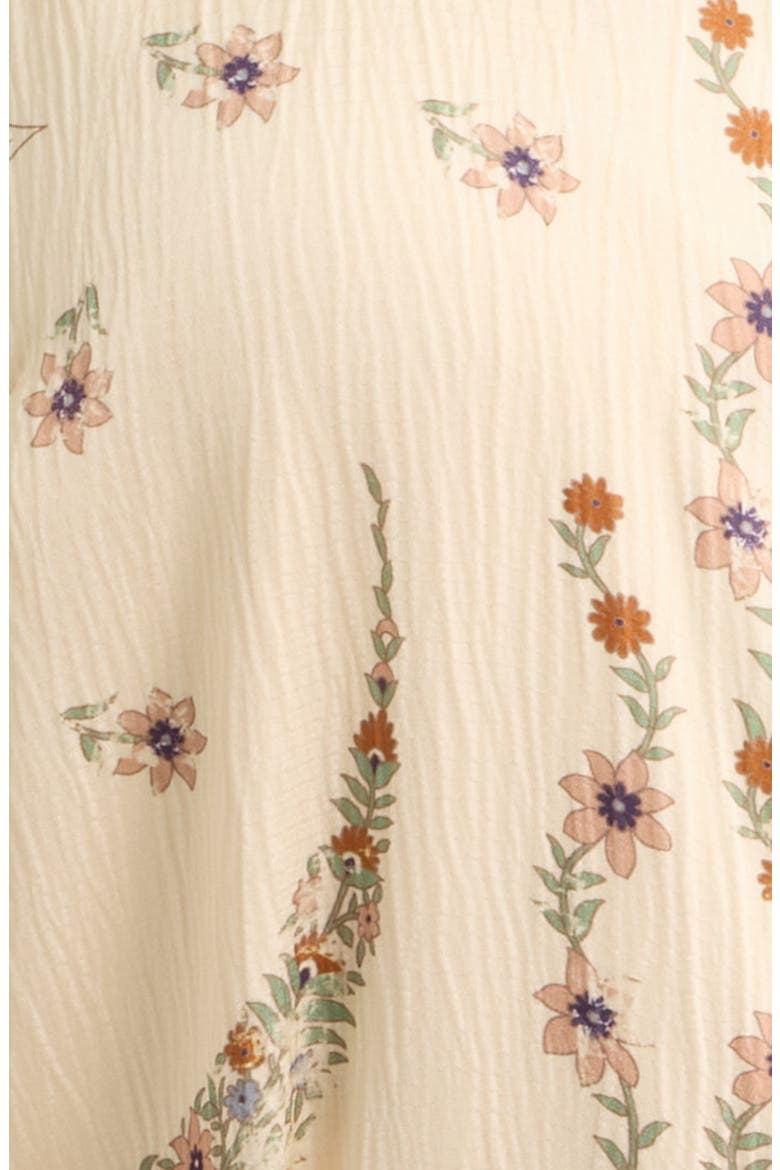 Mixed Paisley Long Sleeve Midi Shirtdress, Alternate, color, IVORY MULTI