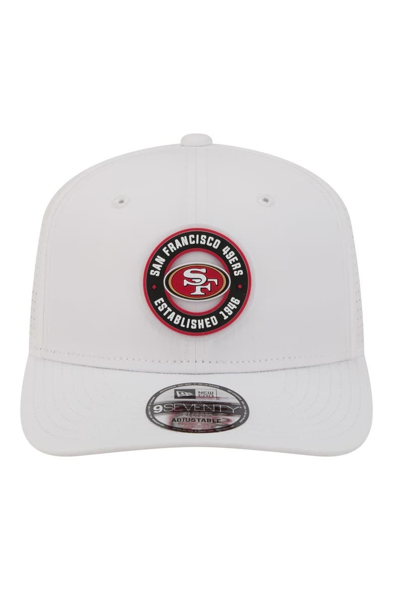 Men's New Era  White San Francisco 49ers COOLERA 9SEVENTY Adjustable Hat, Alternate, color, White