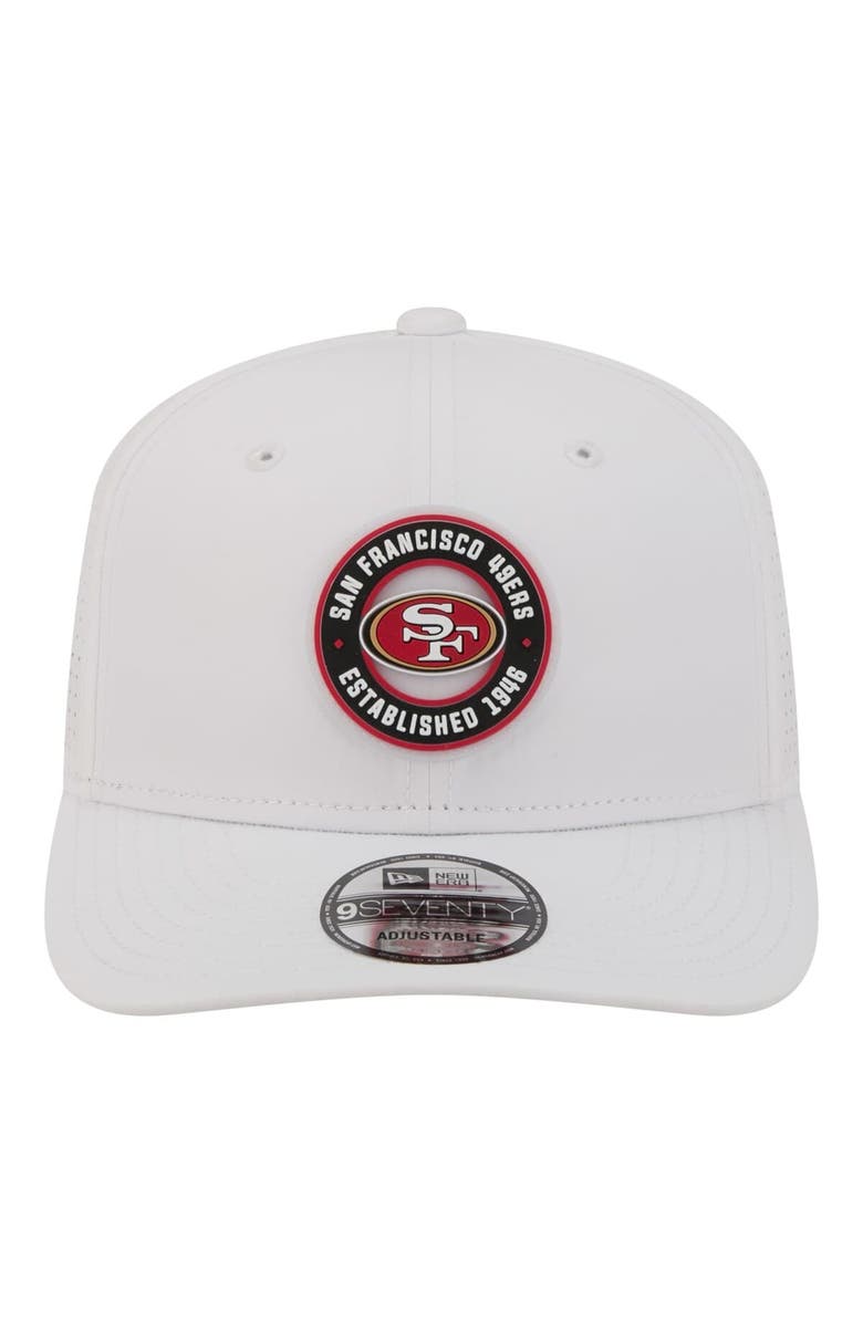 New Era Men's New Era White San Francisco 49ers COOLERA 9SEVENTY Adjustable Hat, Alternate, color, White