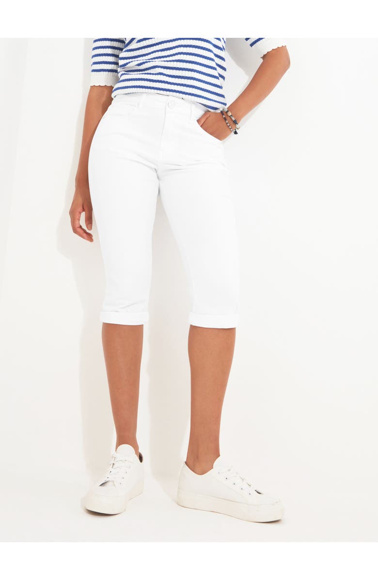 Joe Browns Stretch Denim Capri Pant, Alternate, color, White