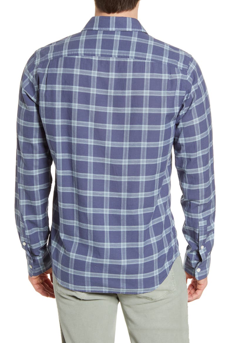 Cloud Summer Blend Check Button-Up Shirt, Alternate, color, SANTA CLARA PLAID