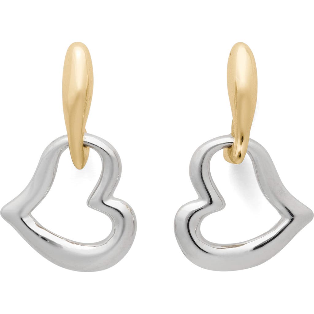Kate Spade New York Heart Drop Earrings In Metallic