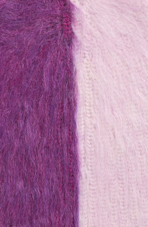 Waste Yarn Project Yaya Brushed Colorblock One Of A Kind Beanie In Pink