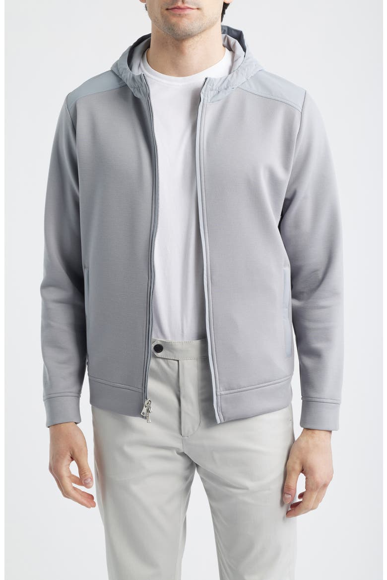 Crown Crafted Winsome Hybrid Hooded Jacket, Main, color, GALE GREY