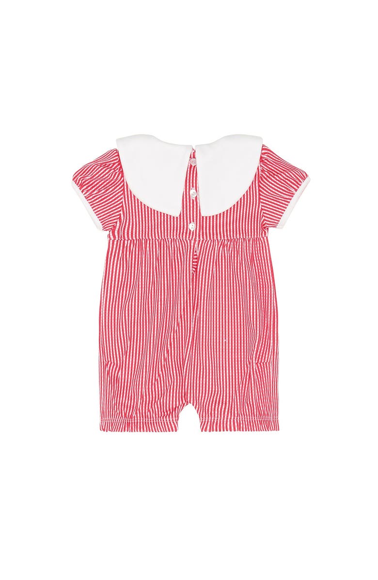Nellapima American Pups Collared Romper - Baby, Alternate, color, Red