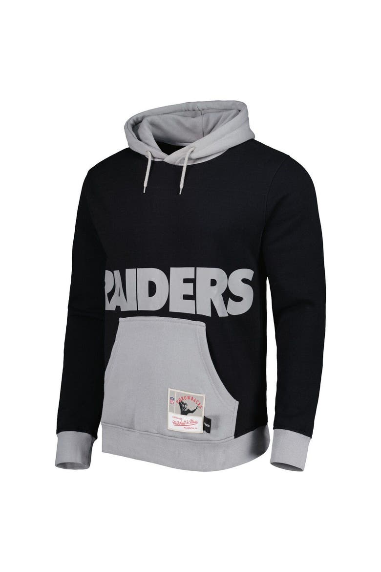 Men's Mitchell & Ness Black Las Vegas Raiders Big Face 5.0 Pullover Hoodie, Alternate, color, Black