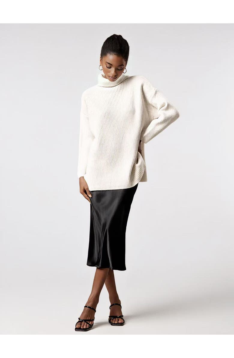 SILKSILKY 19Momme Mulberry Silk Stretch Long Straight Skirt, Alternate, color, 