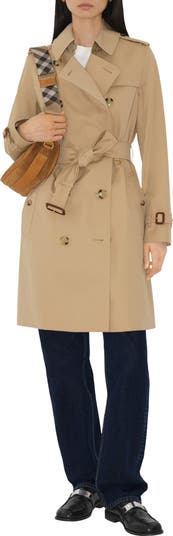 Burberry Kensington Water Resistant Gabardine Trench Coat Burberry Kensington Water Resistant Gabardine Trench Coat