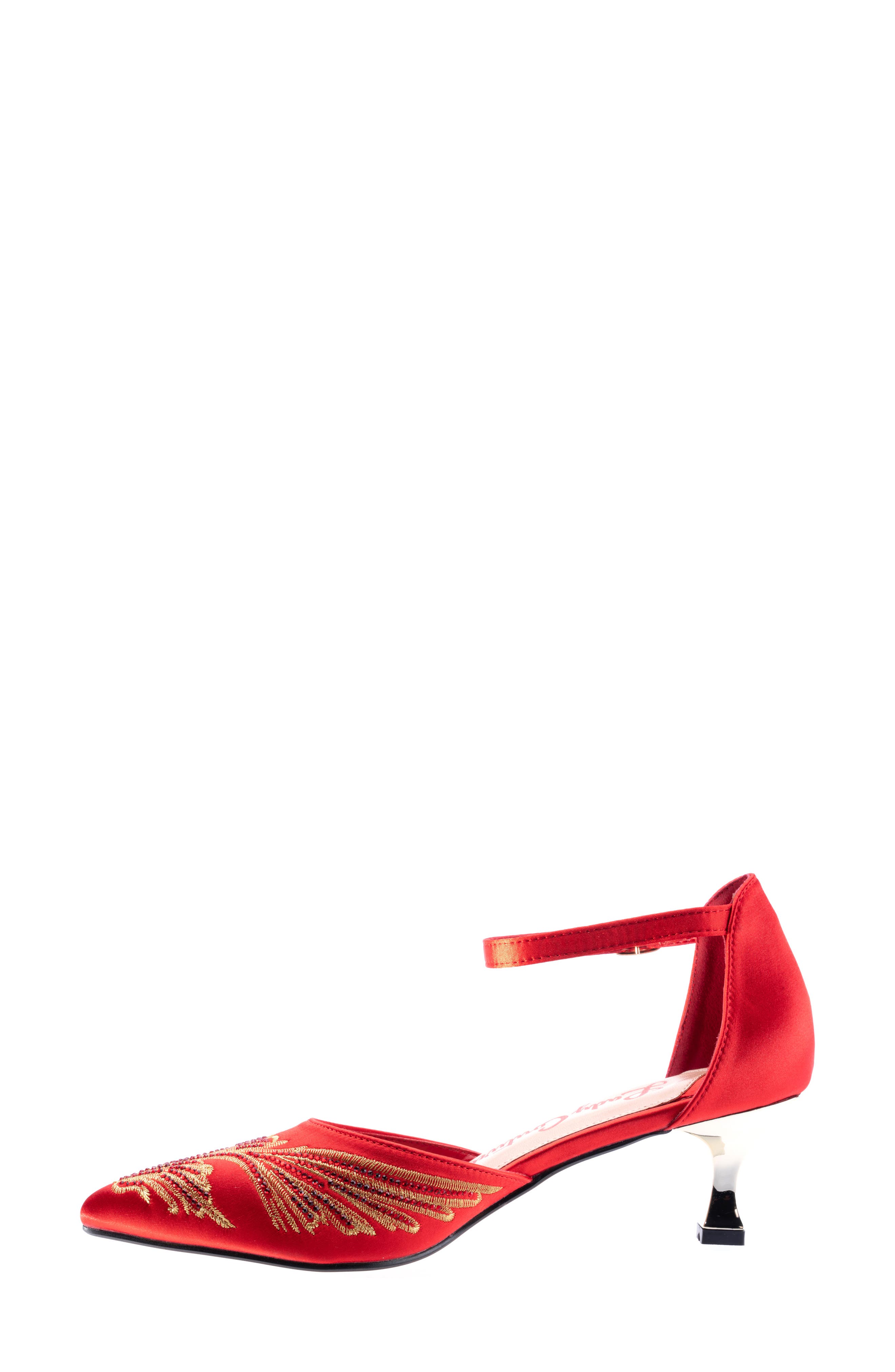 Kate Kitten Heel Pump, Alternate, color, RED