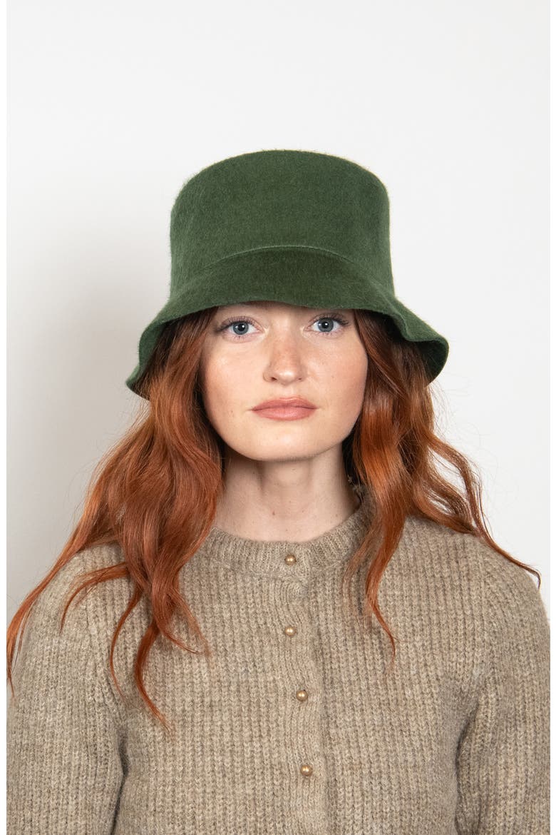 Mohair Bucket Hat, Alternate, color, CYPRESS