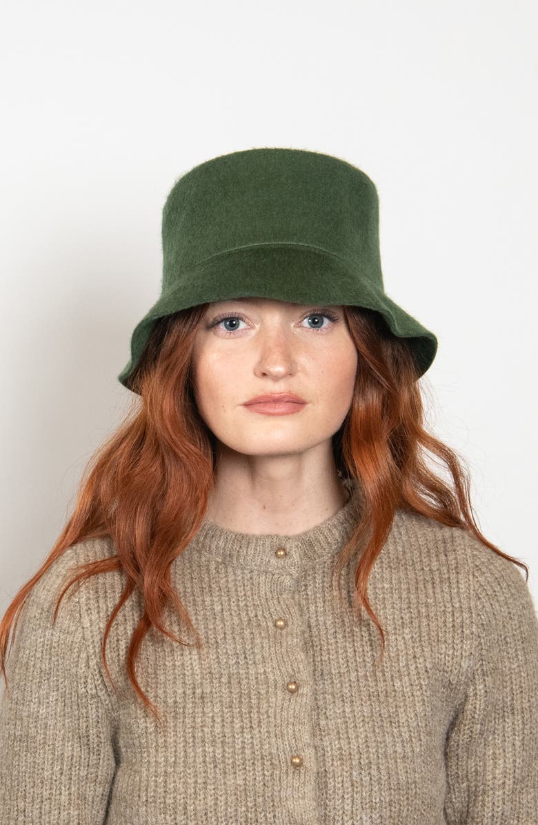 Wyeth Mohair Bucket Hat, Alternate, color, Cypress