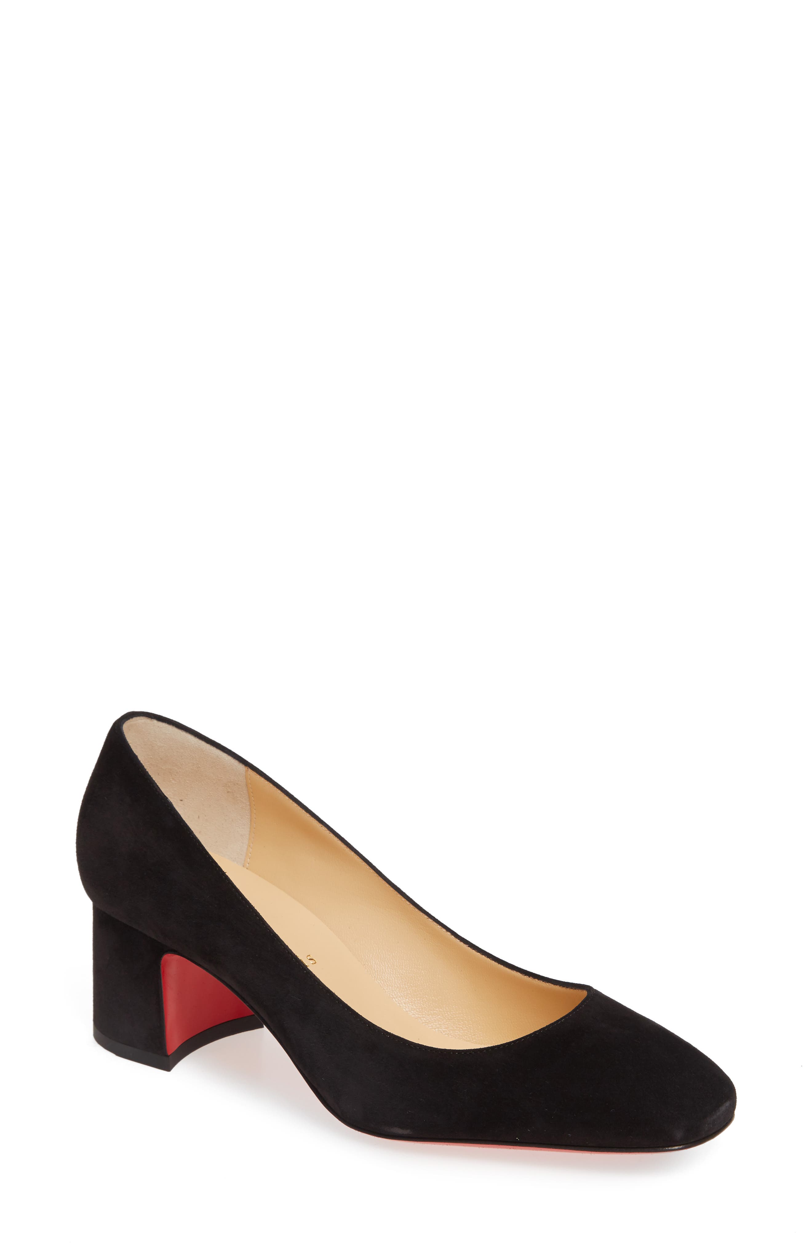 Christian Louboutin Square Toe Pump, Main, color, 