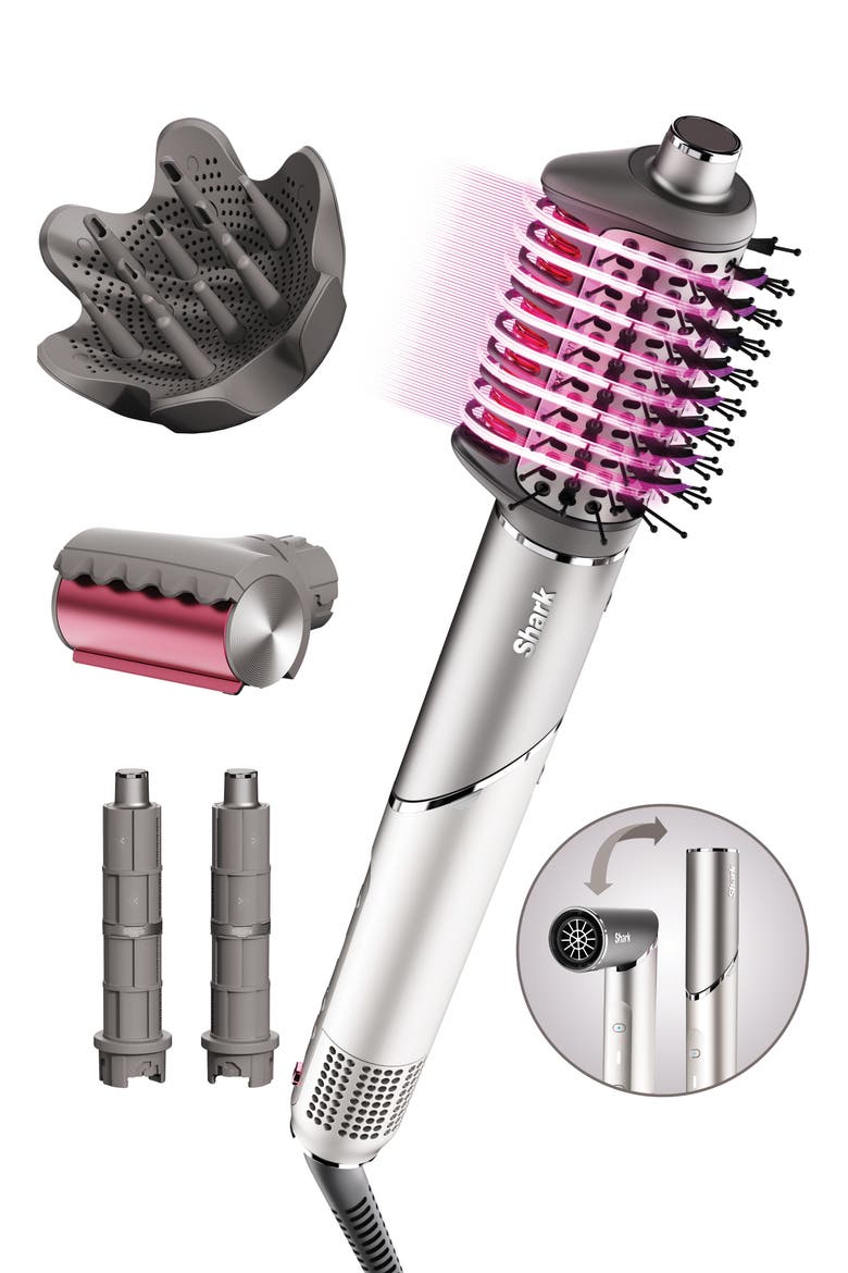 FlexFusion Air & Ceramic Styling System for Curly & Coily Hair, Main, color, METALLIC MIST