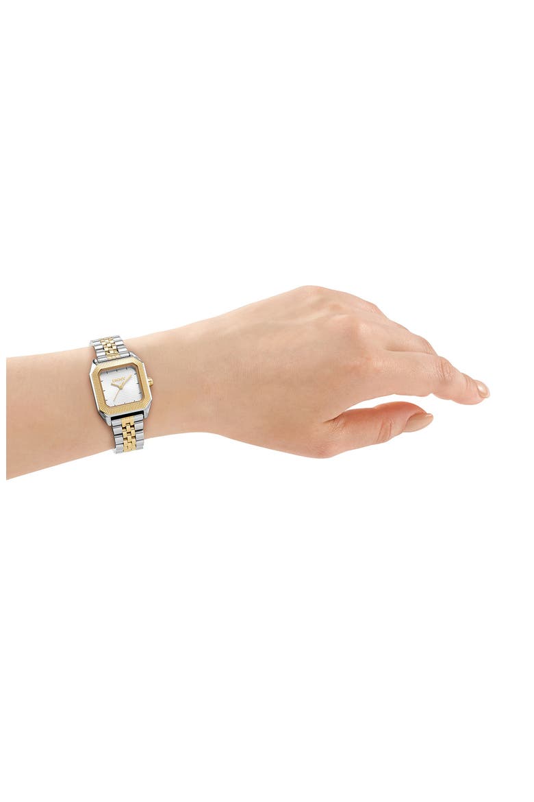 Signature Shape Tank Bracelet Watch, 27mm x 34mm, Alternate, color, SILVER
