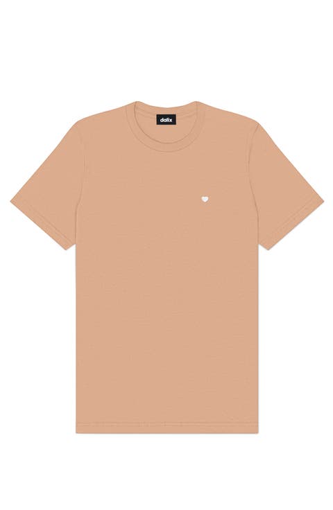 Mens Lil Heart Midweight Cotton Tee