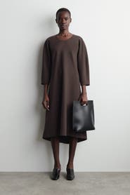 COS Sculpted Long-Sleeved Midi Dress