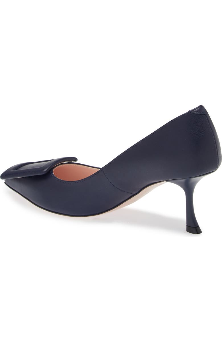 Roger Vivier Viv in the City Pointed Toe Pump, Alternate, color, Blue Chiaro