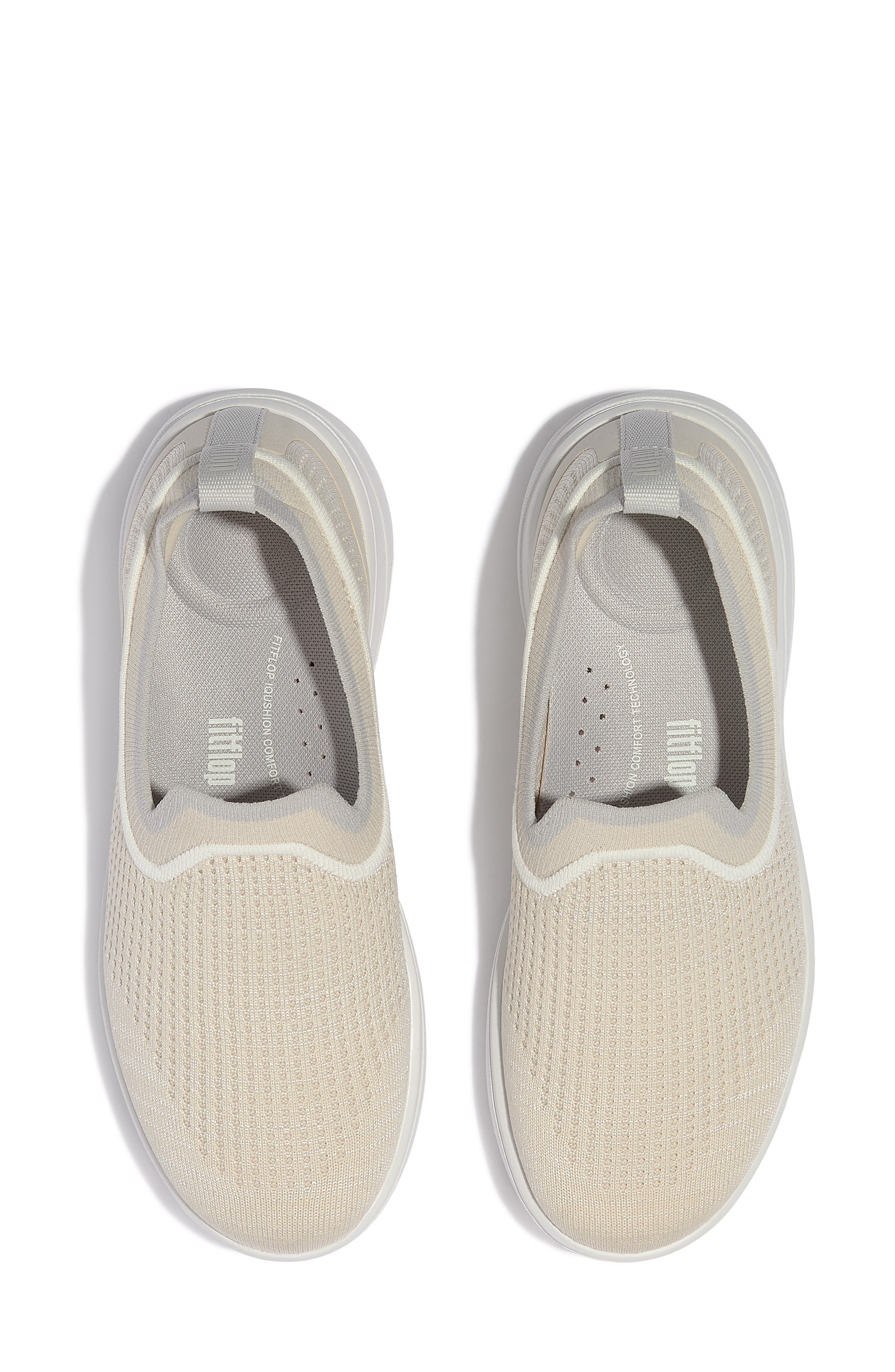 FitFlop SUPER-Q Knit Slip-On Sneaker, Alternate, color, Paris Beige