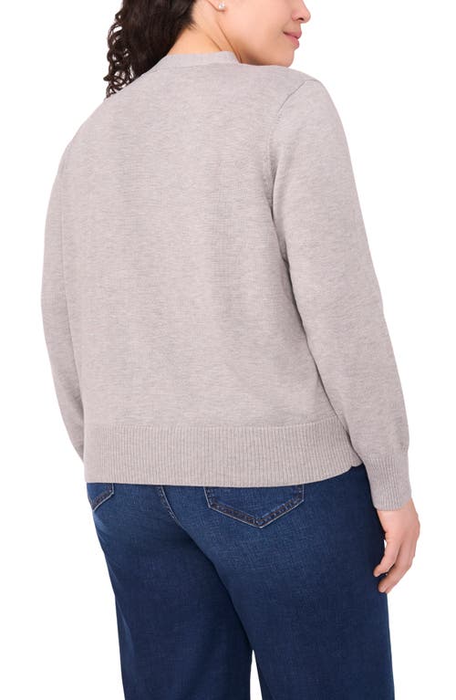 Cece Regular Fit Wool-blend Cardigan In Gray