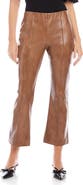 FIFTEEN TWENTY Sigourney Pintuck Faux Leather Ankle Crop Pants