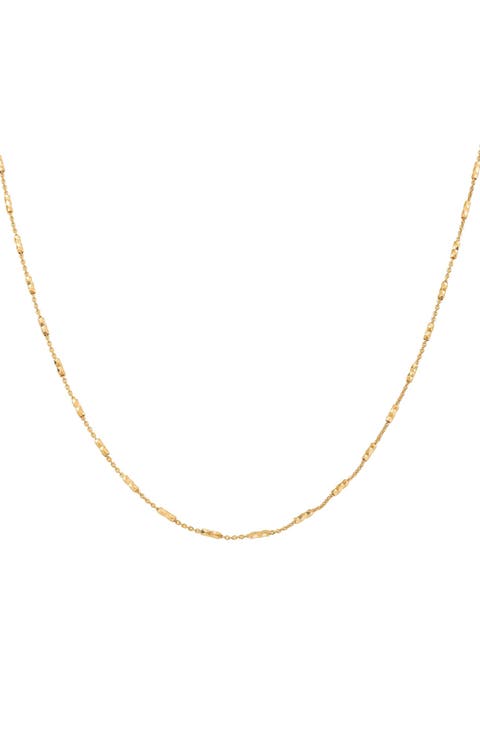 Sterling Silver 18k Gold Plated Juliana Basic Chain Necklace