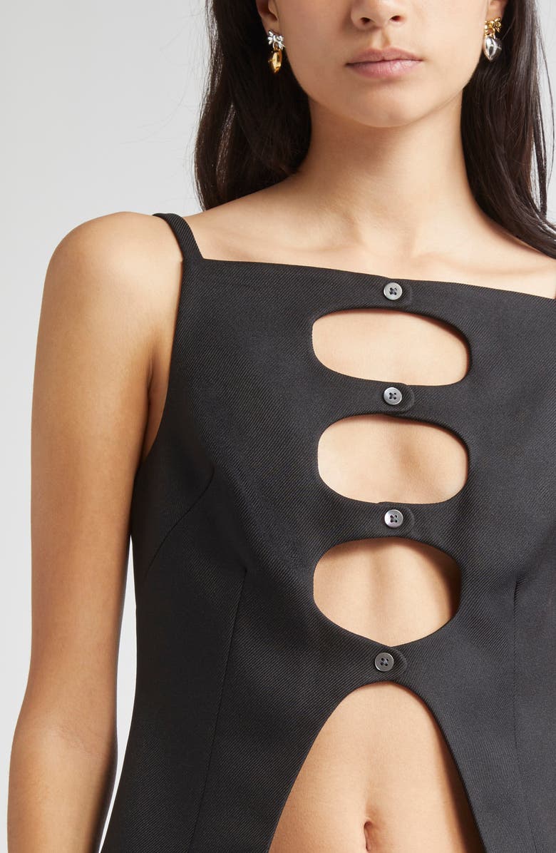 Sandy Liang Ballerina Mismatched Drop Earrings, Alternate, color, 