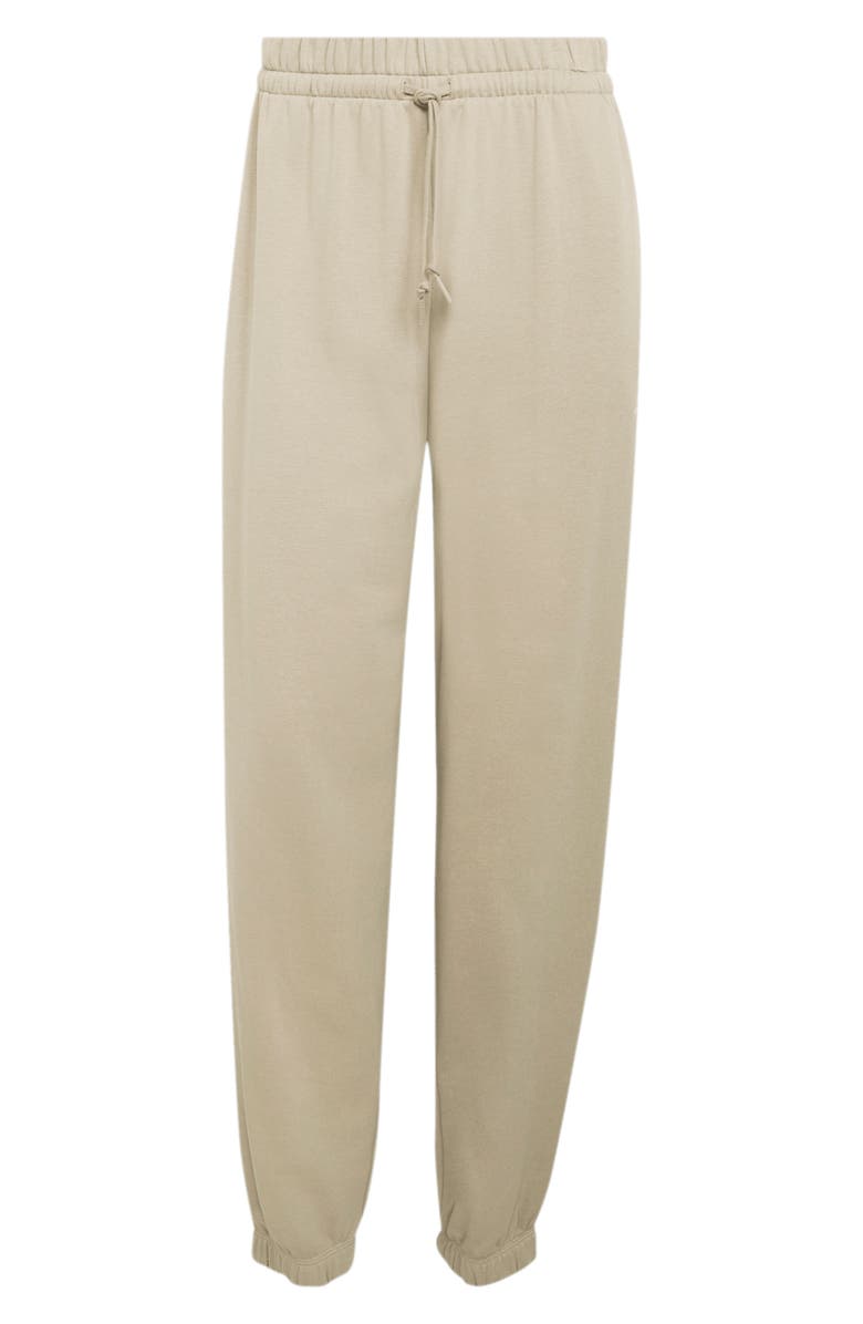 adidas Essentials Logo French Terry Cuffed Pants, Alternate, color, Wonder Cargo/ White